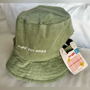 BARK Dog Green Corduroy Bucket Hat
